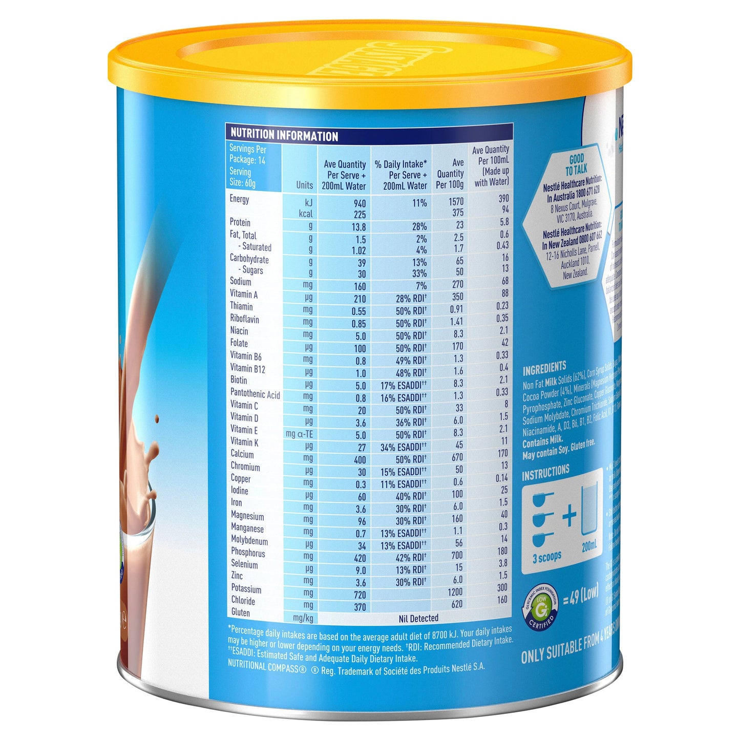 Sustagen Hospital Formula Chocolate 840g - Cutprice Online