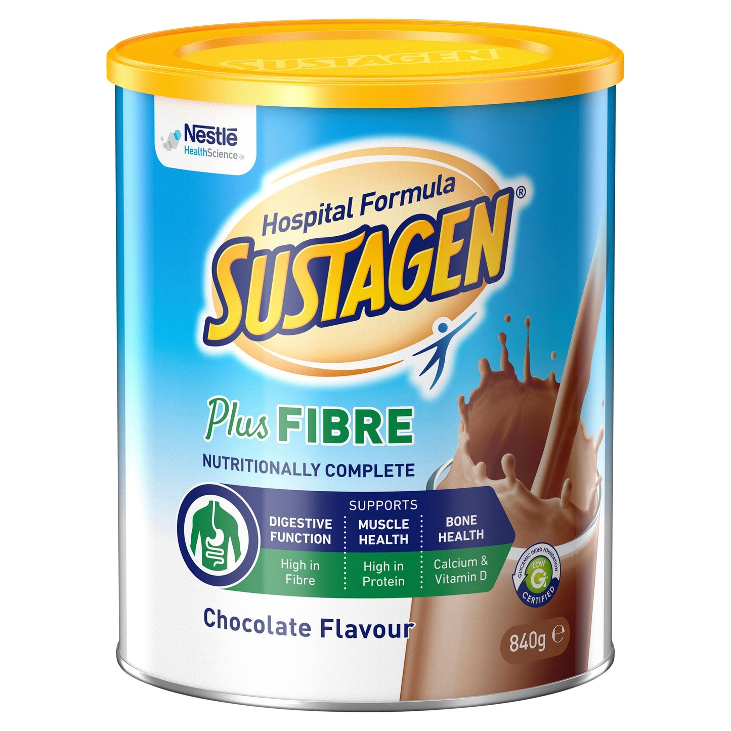 Sustagen Hospital Formula Plus Fibre Chocolate 840g - Cutprice Online