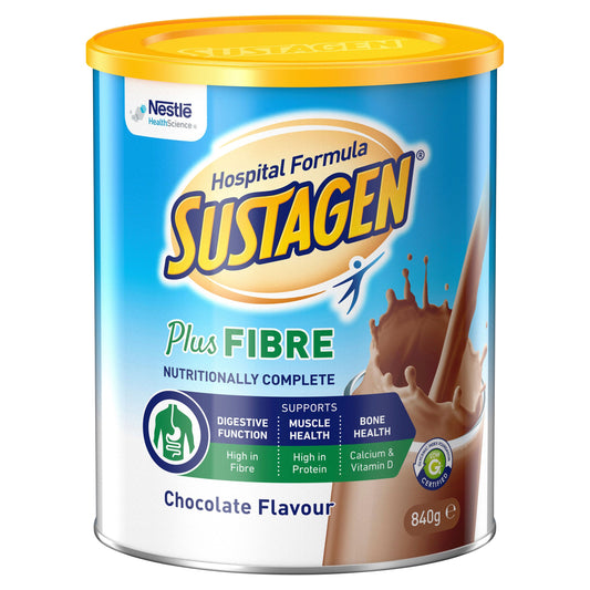 Sustagen Hospital Formula Plus Fibre Chocolate 840g - Cutprice Online