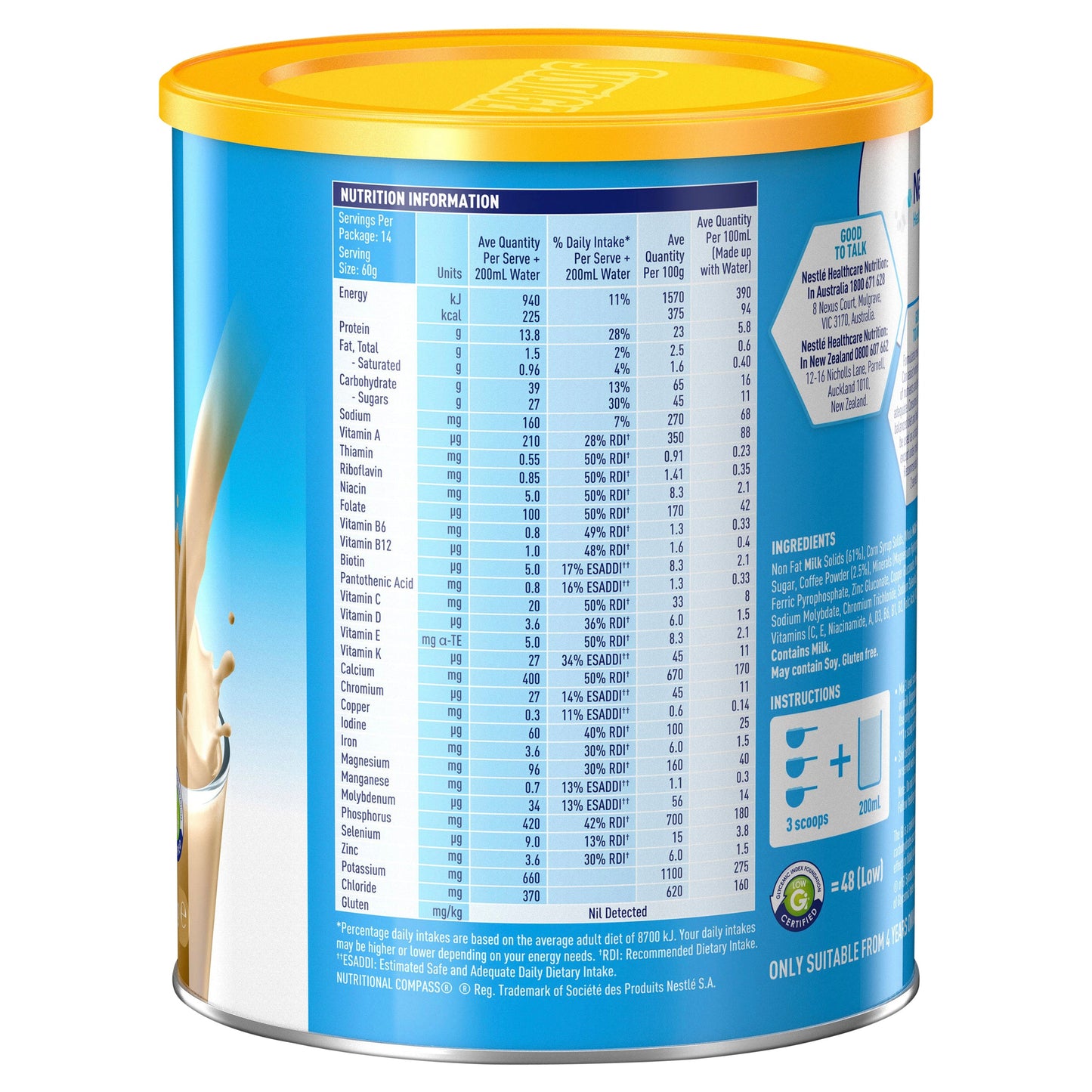 Sustagen Hospital Formula Coffee 840g - Cutprice Online