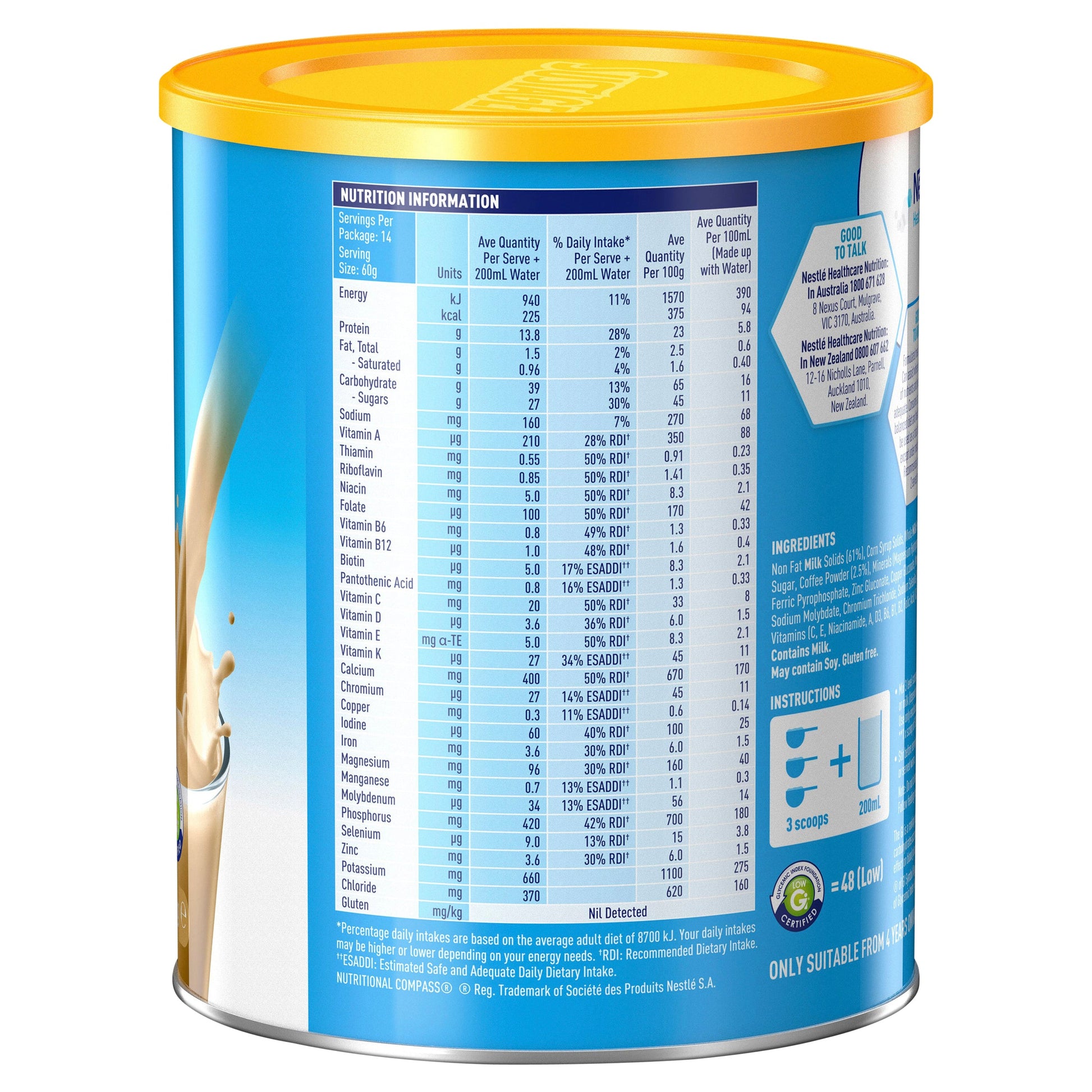 Sustagen Hospital Formula Coffee 840g - Cutprice Online