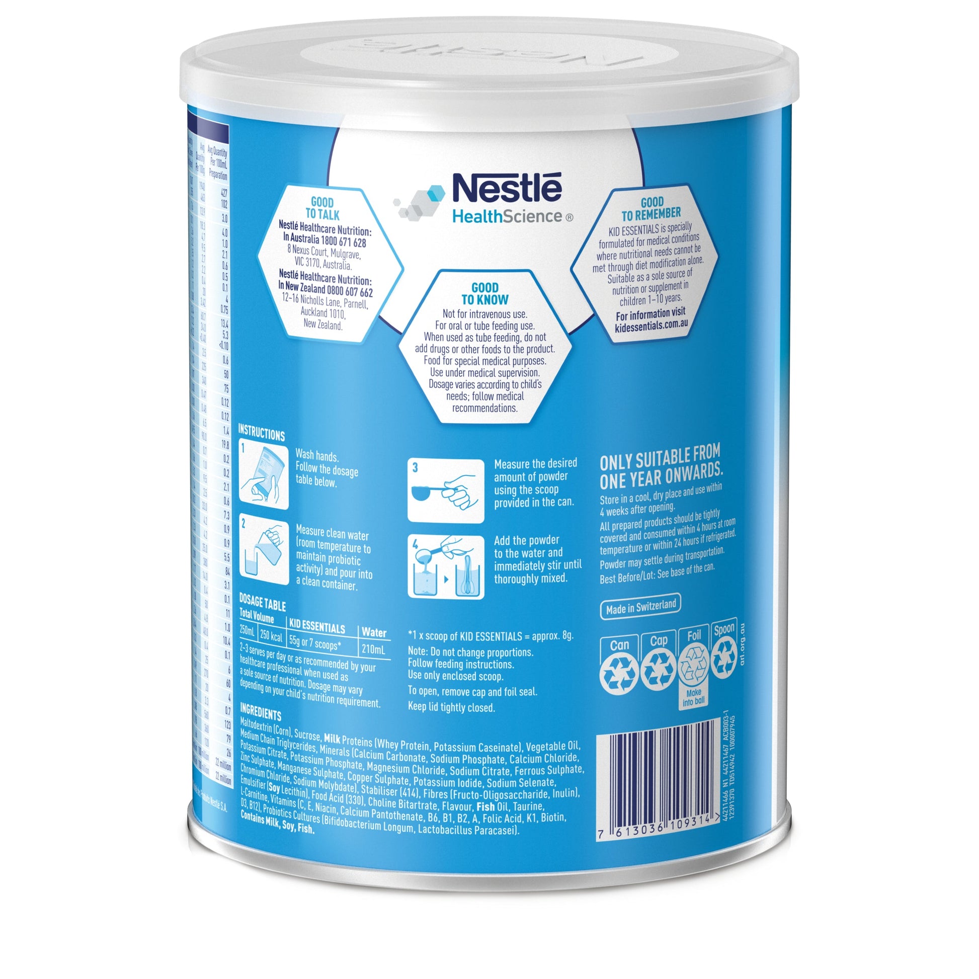 Sustagen Kid Essentials Vanilla 800g - Cutprice Online