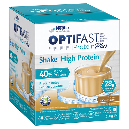 Optifast Protein Plus Shake Coffee 63g x 10 Sachets - Cutprice Online