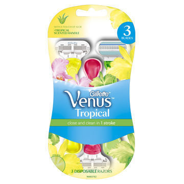 Gillette Venus Tropical Disposable 3 Pack - Cutprice Online