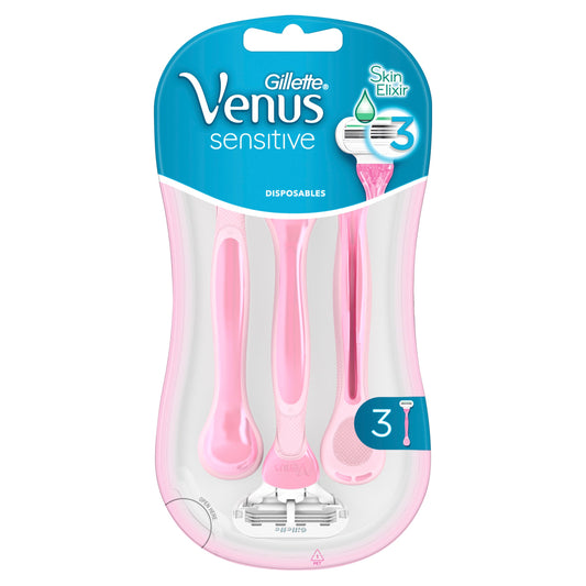 Gillette Venus Sensitive Disposable Razors 3PK - Cutprice Online