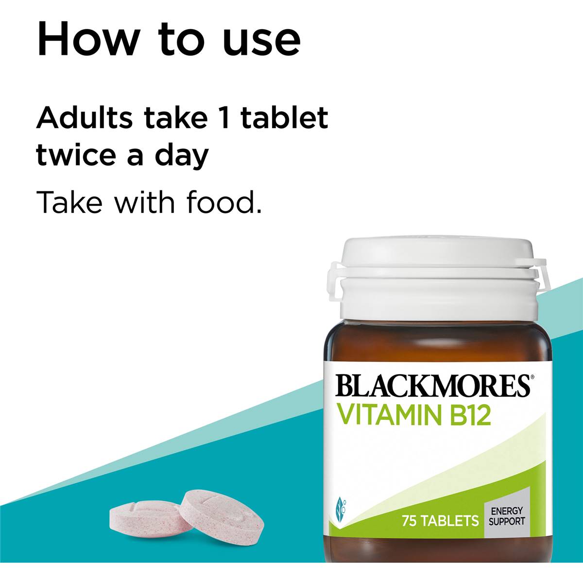 Blackmores Vitamin B12 100mcg 75 Tablets - Cutprice Online