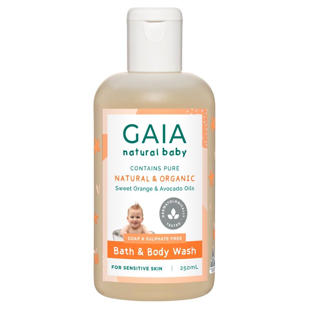 GAIA Natural Baby Bath & Body Wash 250ml - Cutprice Online