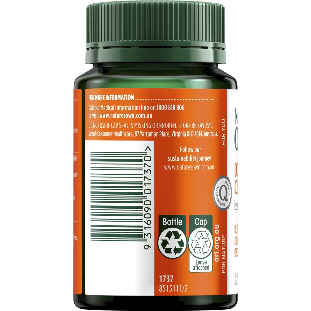 Nature's Own Double Strength Cold Sore Relief ( Lysine 1000mg) 50 Tabs - Cutprice Online