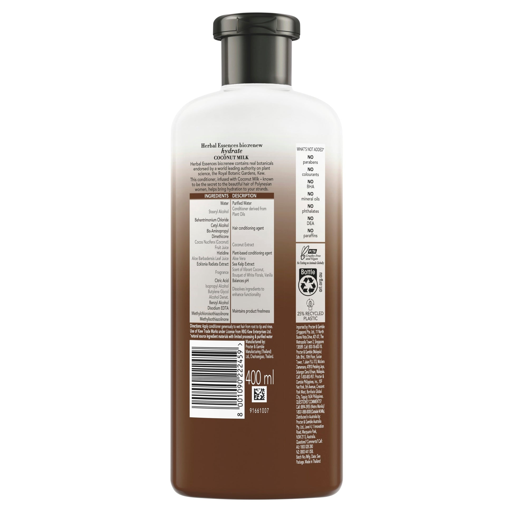 Herbal Essences Bio Renew Hydrate Coconut Milk Conditioner 400ml - Cutprice Online