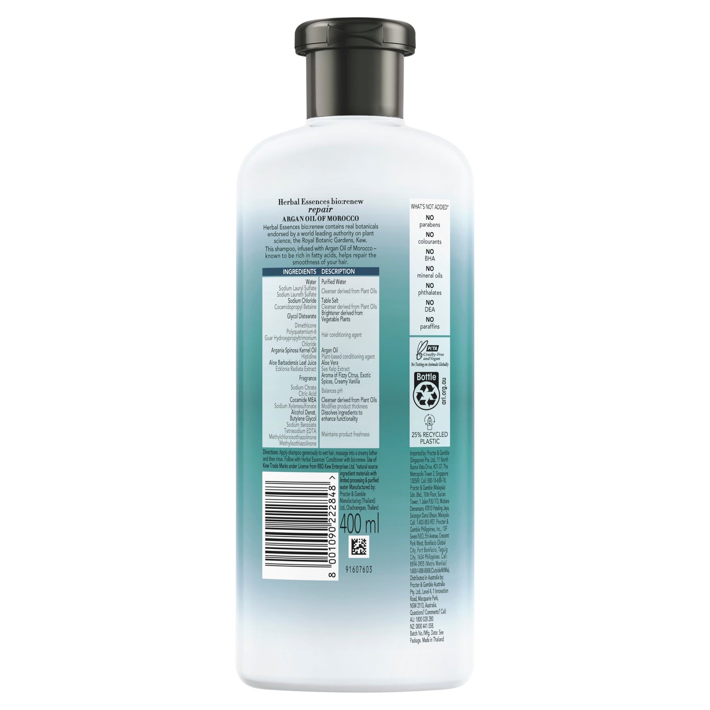 Herbal Essences Bio Renew Repair Argan Oil Shampoo 400ml - Cutprice Online