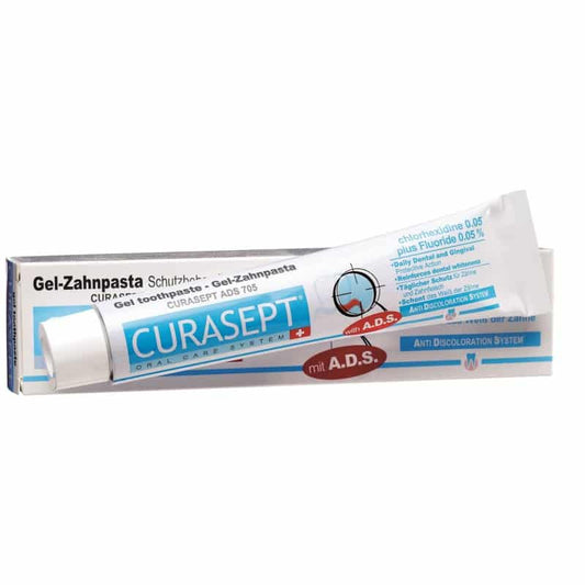 Curasept ADS 705 Chlorhexidine 0.05% Gel Toothpaste 75mL - Cutprice Online