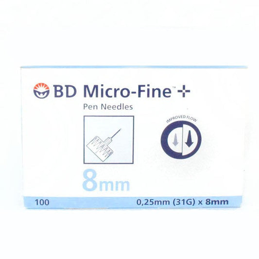 BD Insulin Pen Needle Micro-fine 31 Gauge (0.25mm) X 8mm 100 - Cutprice Online