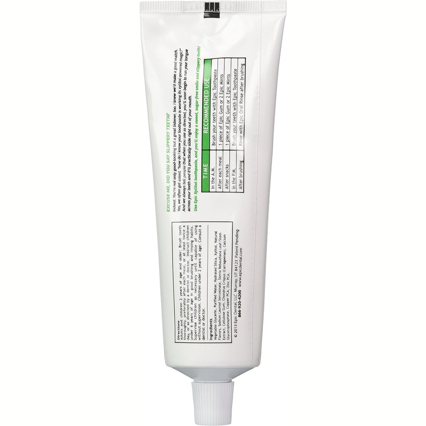 Epic Spearmint Toothpaste with Xylitol (Fluoride Free) 4.9oz - Cutprice Online