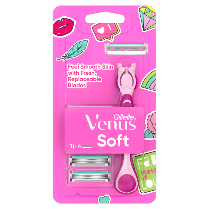 Gillette Simply Venus Razor with 4 Refills - Cutprice Online