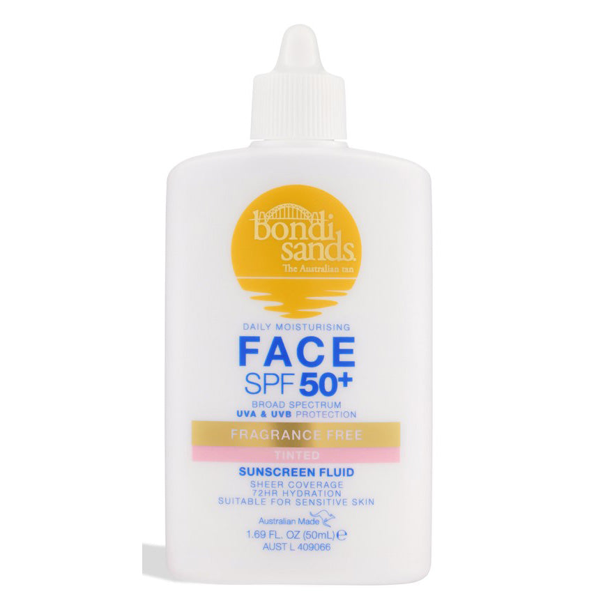 Bondi Sands SPF 50+ Daily Moisturising Fragrance Free Tinted Fluid 50ml - Cutprice Online