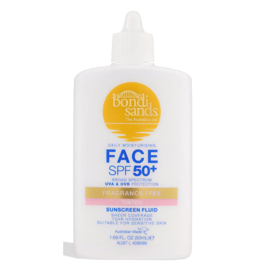 Bondi Sands SPF 50+ Daily Moisturising Fragrance Free Tinted Fluid 50ml - Cutprice Online