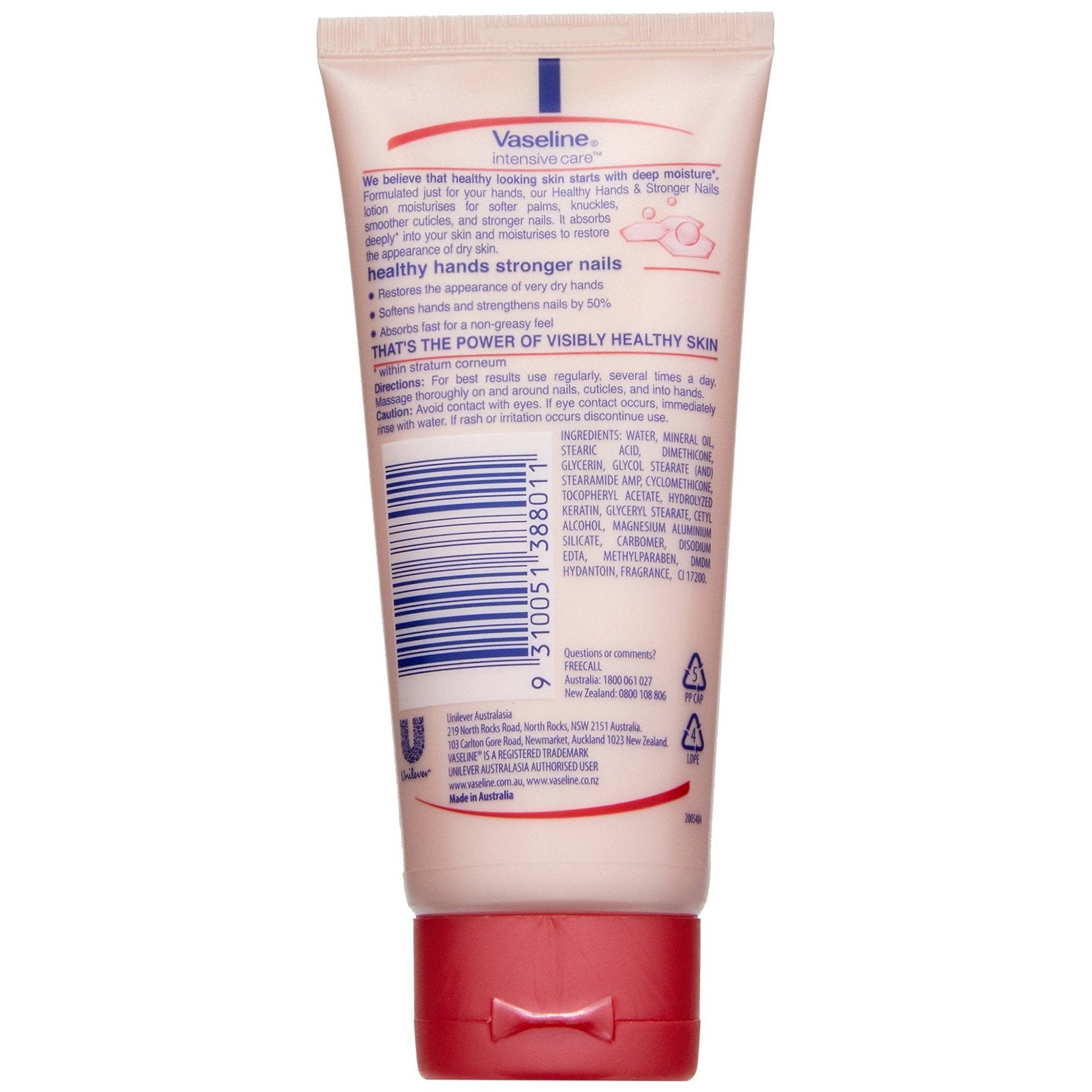 Vaseline Intensive Care Hand Cream Healthy Hands Stronger Nails 75ml - Cutprice Online