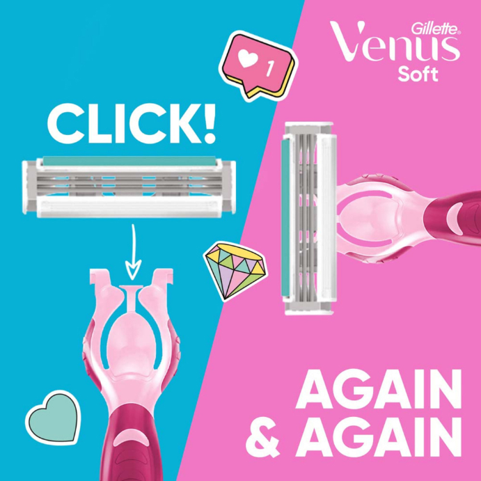 Gillette Simply Venus Razor with 4 Refills - Cutprice Online