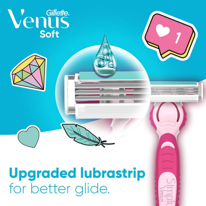 Gillette Simply Venus Razor with 4 Refills - Cutprice Online