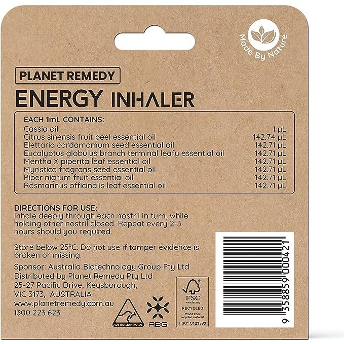 PLANET REMEDY ENERGY INHALER 1ML - Cutprice Online