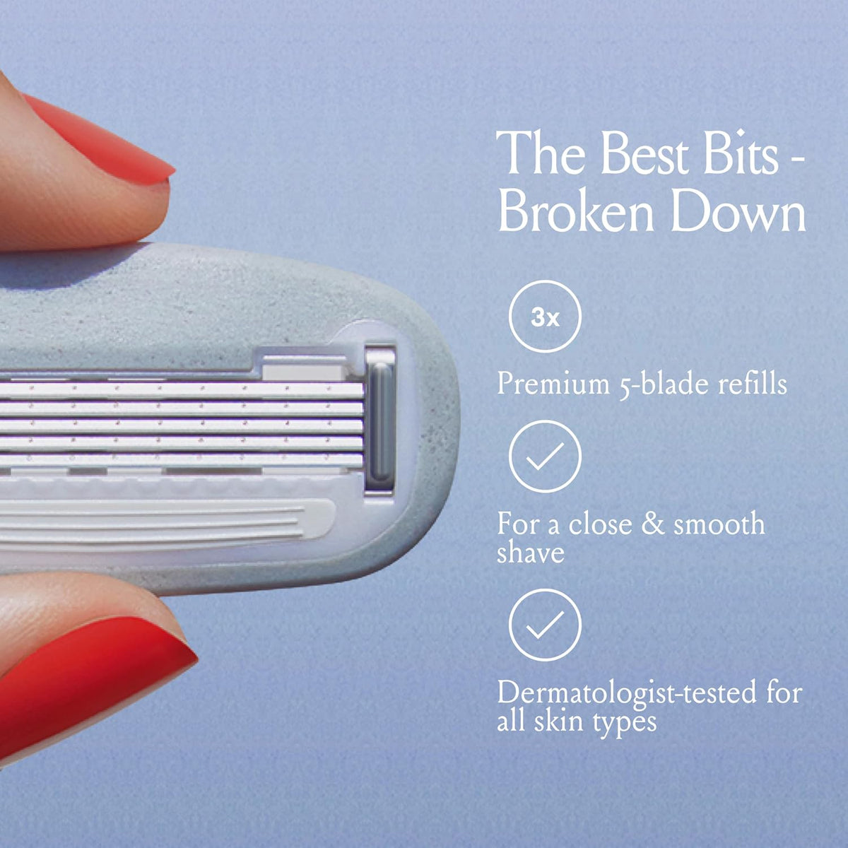 Billie 5 Blade Razor Refill 3pk