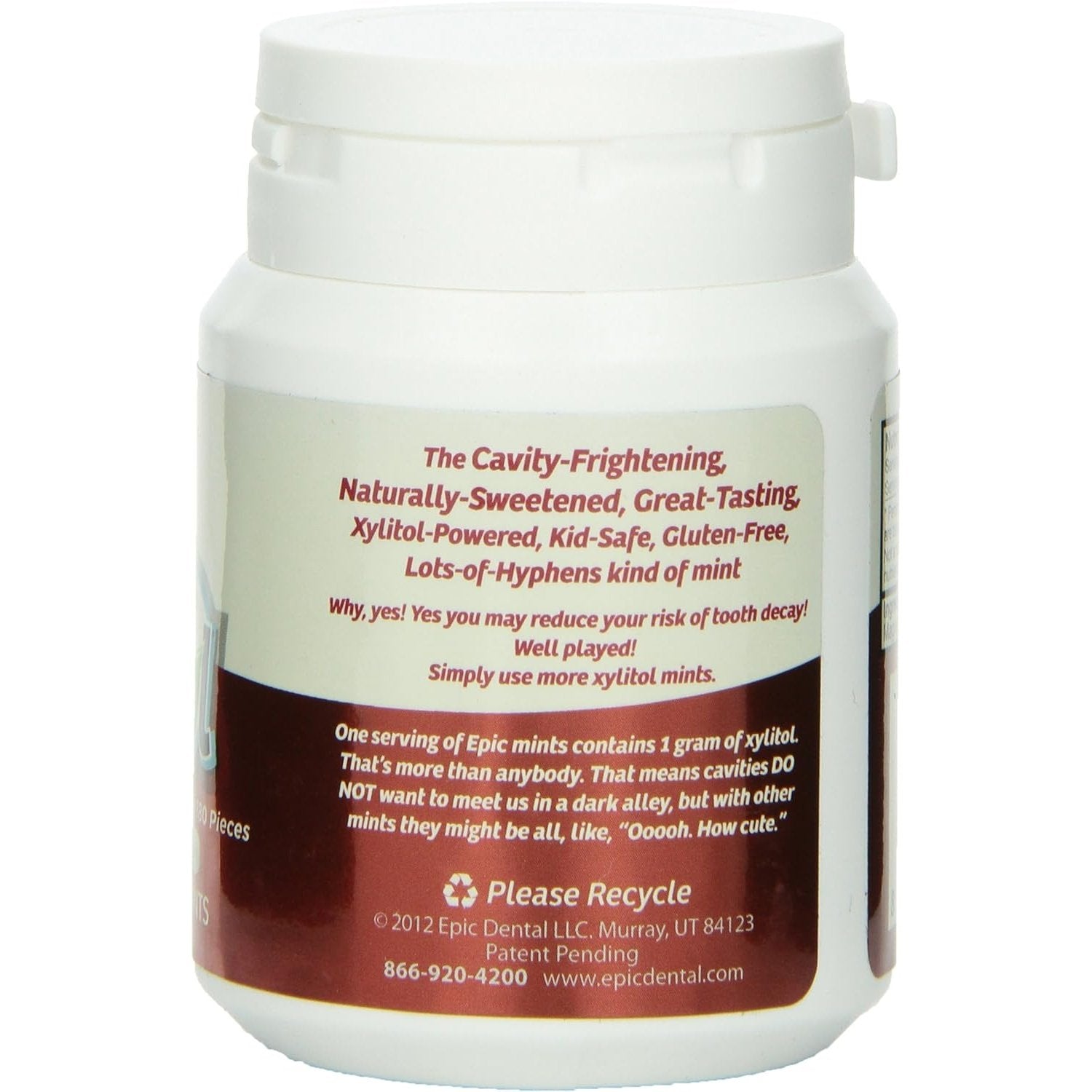Epic Xylitol (Sugar-Free) Mints Cinnamon 180 Piece Tub - Cutprice Online