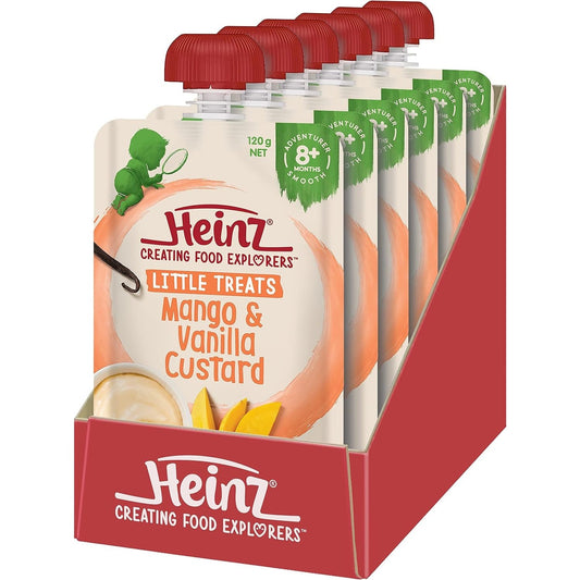 Heinz Mango & Vanilla Custard Pouch 120g(Pack of 6)
