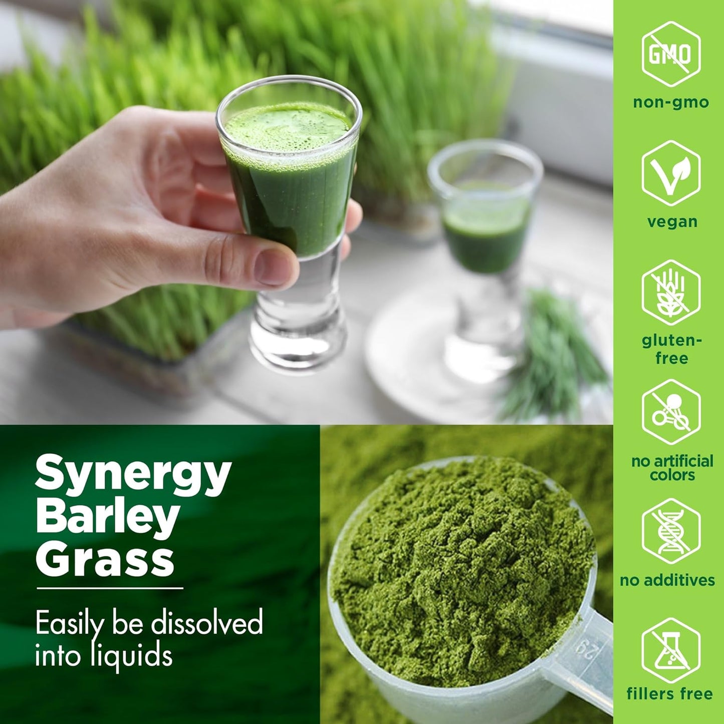 Synergy Natural Organic Barley Grass Powder 100g - Cutprice Online