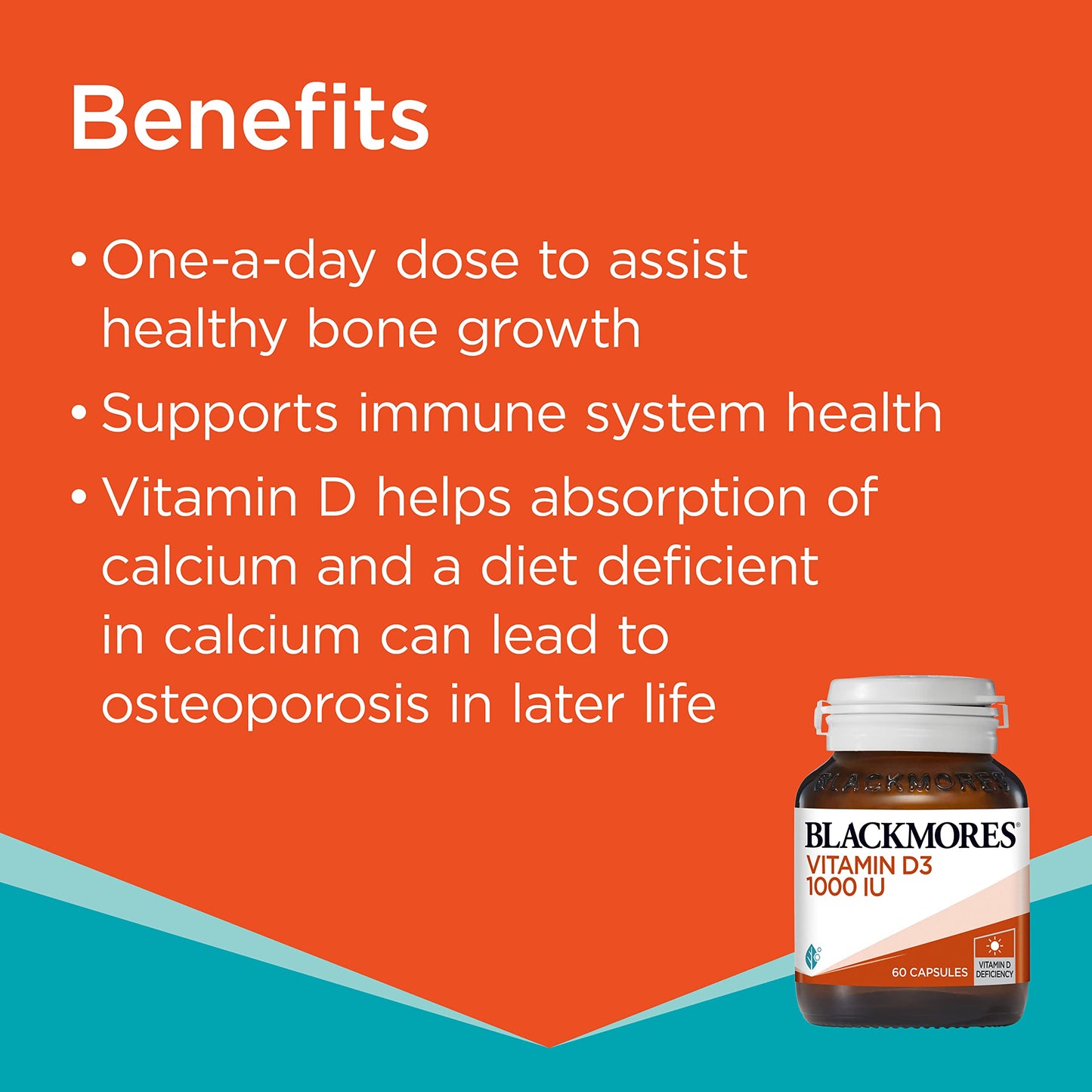 Blackmores Vitamin D3 1000IU 60 Capsules - Cutprice Online