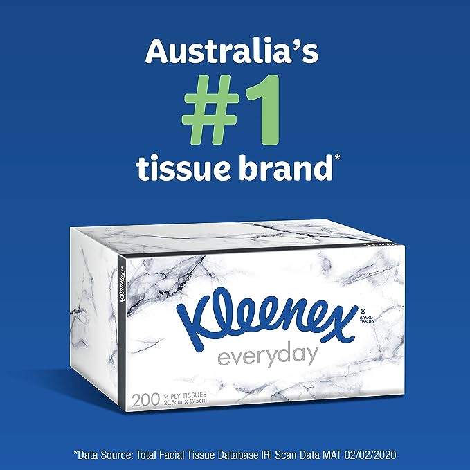 Kleenex Everyday Facial Tissues 200 Pack - Cutprice Online