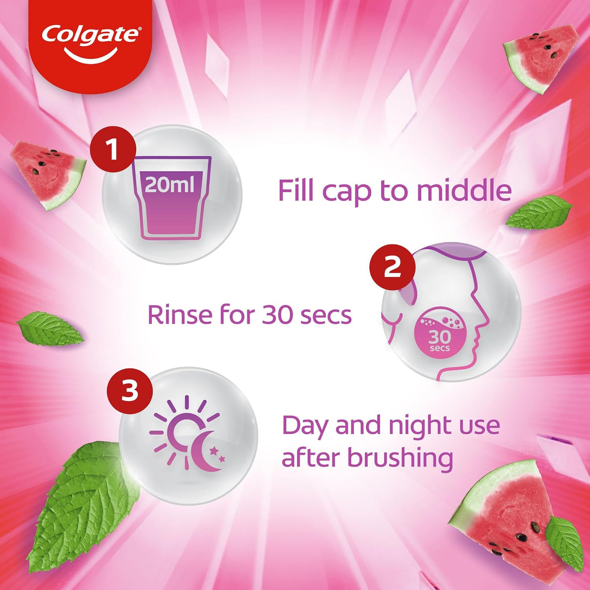 Colgate Mouthwash Max Fresh Watermelon Mint 1 Litre