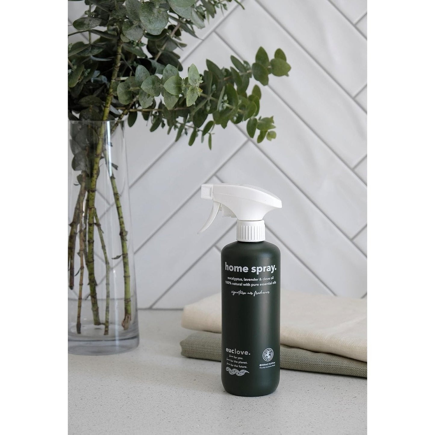 Euclove Home Spray Eucalyptus, Lavender & Clove Oil (Signature Air Freshener) Spray 500ml EUCLOVE