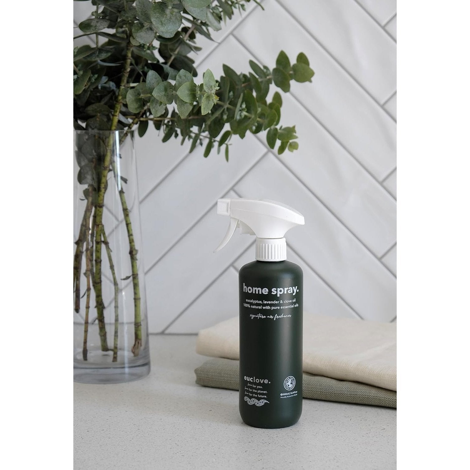 Euclove Home Spray Eucalyptus, Lavender & Clove Oil (Signature Air Freshener) Spray 500ml EUCLOVE