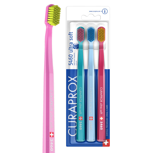 Curaprox 5460 Ultra Soft Toothbrush Trio Pack - Cutprice Online