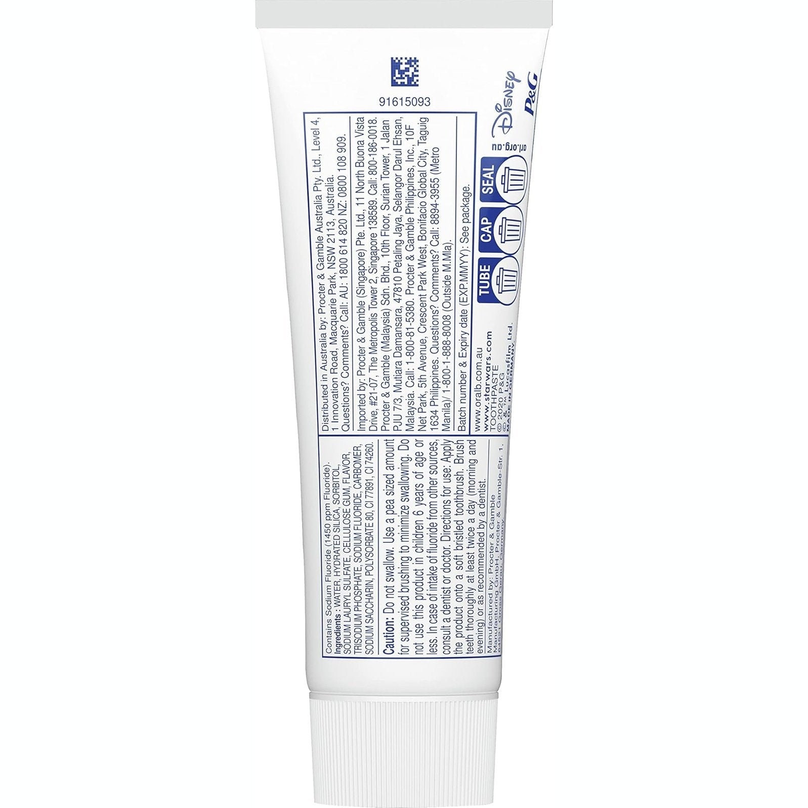 Oral-B Star Wars Junior 6+ Years Toothpaste 92g