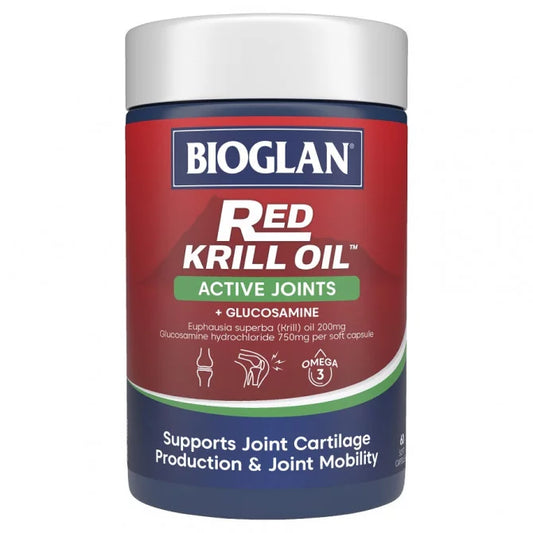 Bioglan Red Krill Oil Active Joints 60 Soft Capsules - Cutprice Online