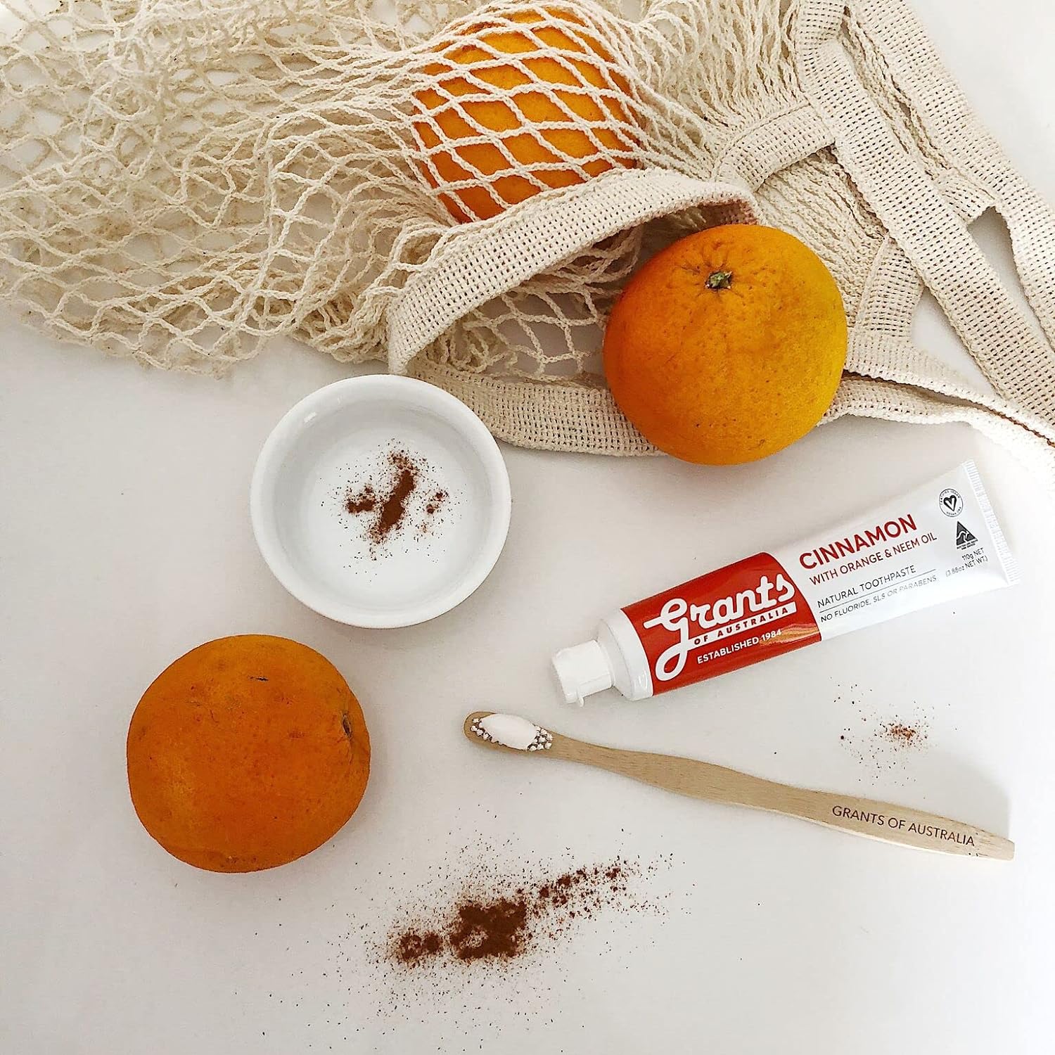 Grants Of Australia Natural Toothpaste Cinnamon with Orange & Neem Oil 110g - Cutprice Online