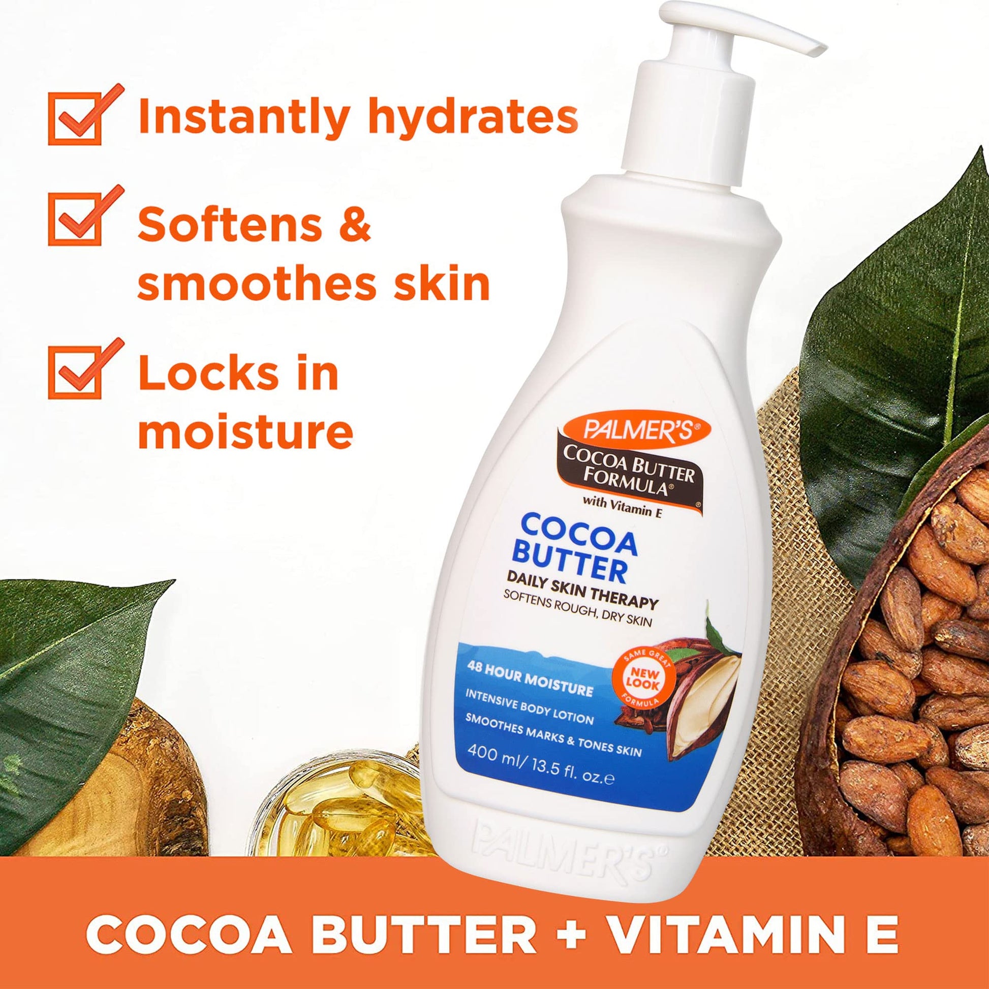 Palmers Cocoa Butter With Vitamin E Lotion 400ml - Cutprice Online