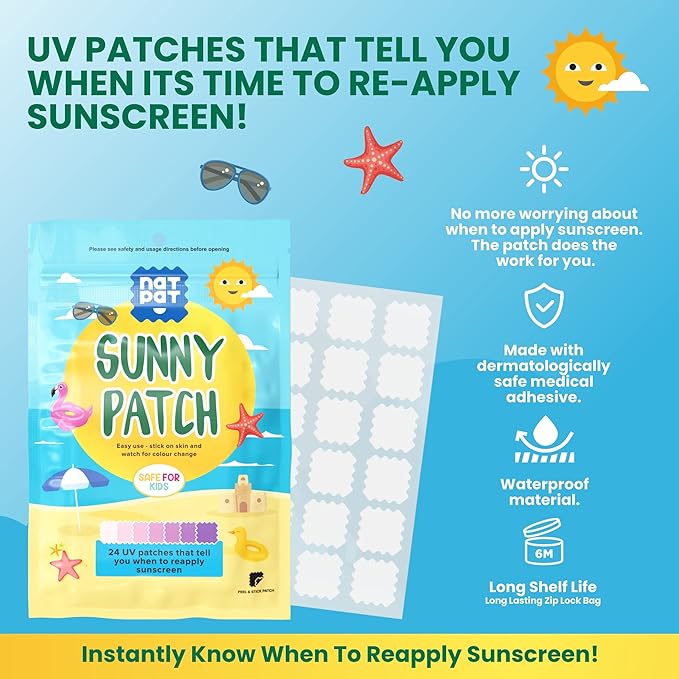 The Natural Patch Co. SunnyPatch Organic Stickers x 24 Pack - Cutprice Online