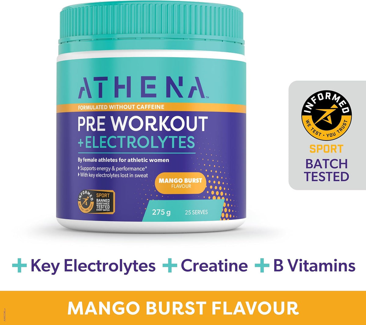 Athena Pre Workout+ele Mango Brst 275g