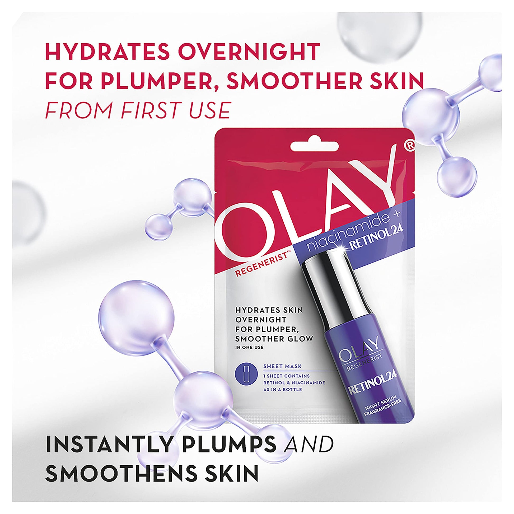 Olay Regenerist Niacinamide + Retinol24 Sheet Mask - Cutprice Online