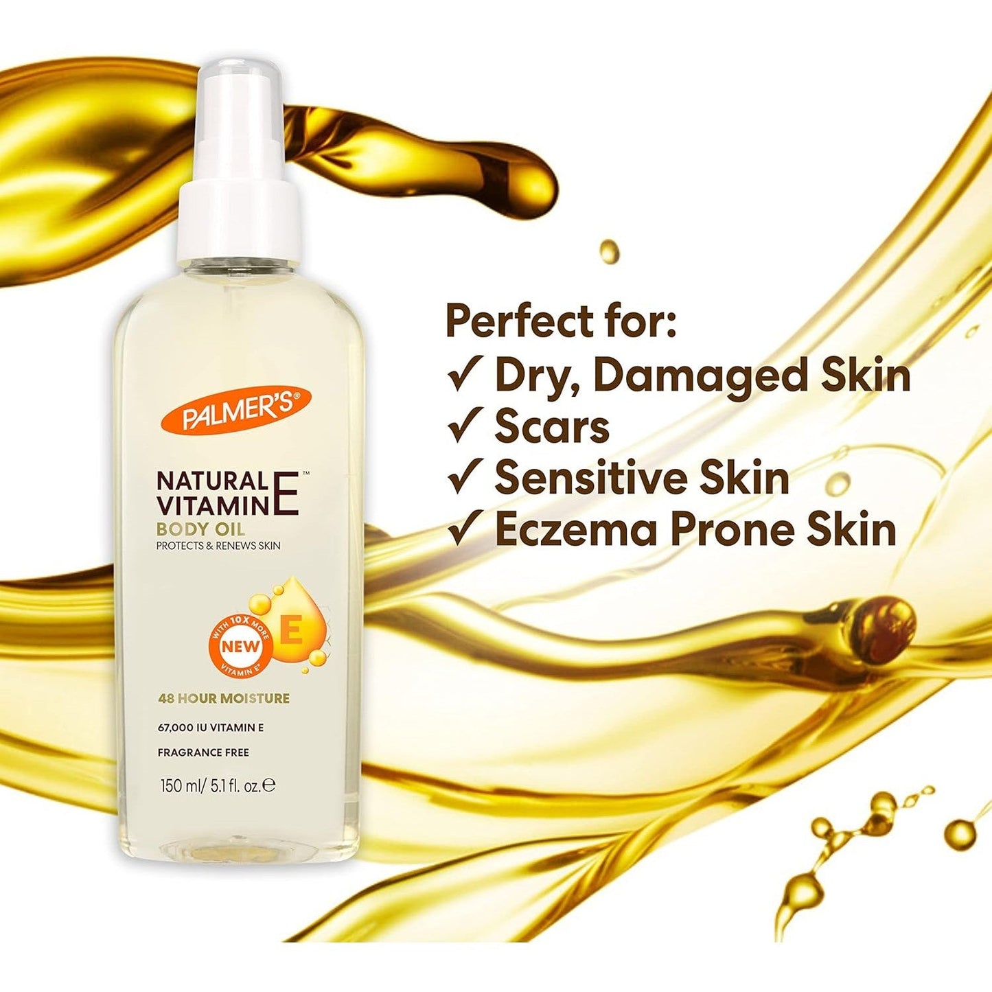 Palmers Nat Vit E Body Oil 150ml