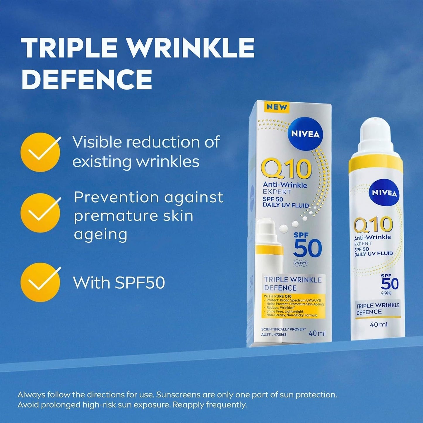Nivea Q10 Daily Uv Fluid Spf50 40ml