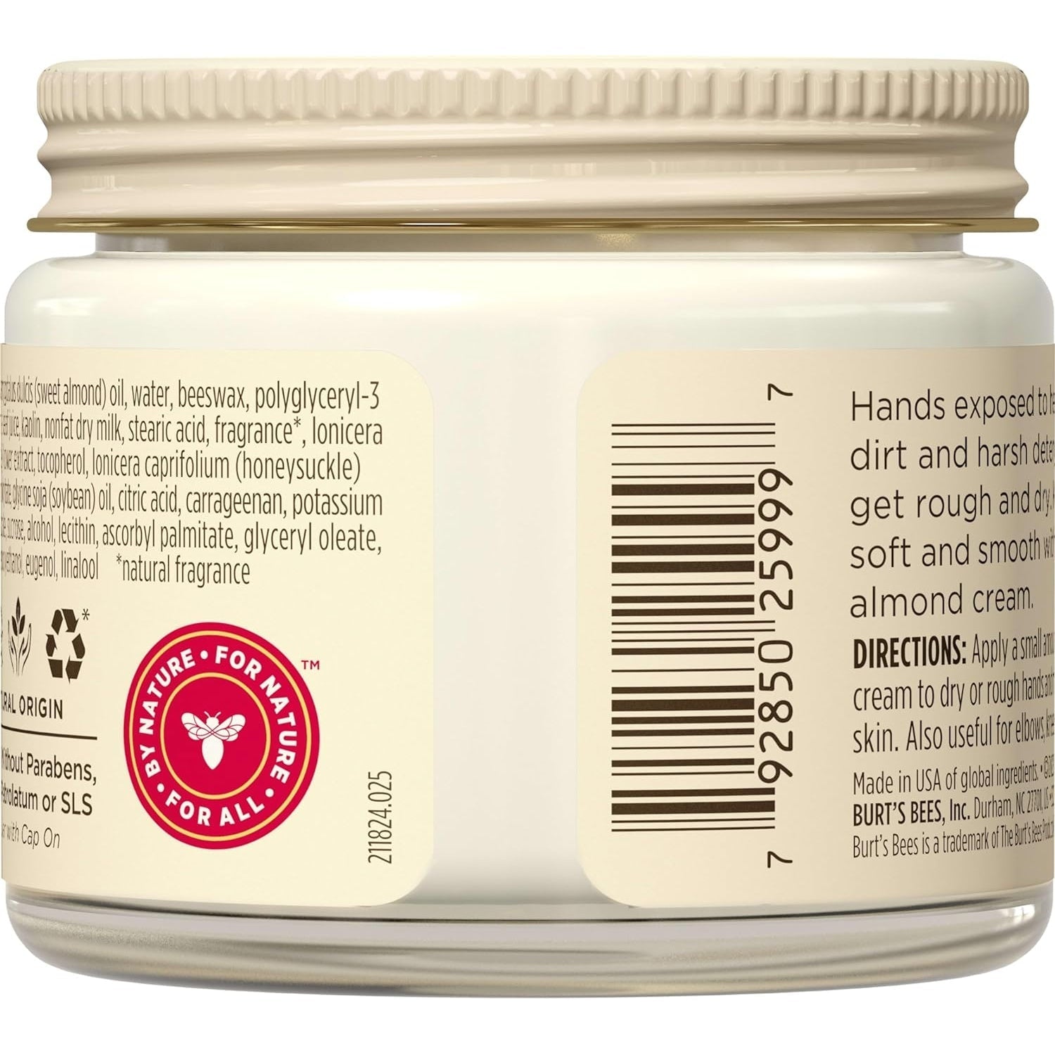 Burt's Bees Hand Cream Almond & Milk 57g BURT'S BEES