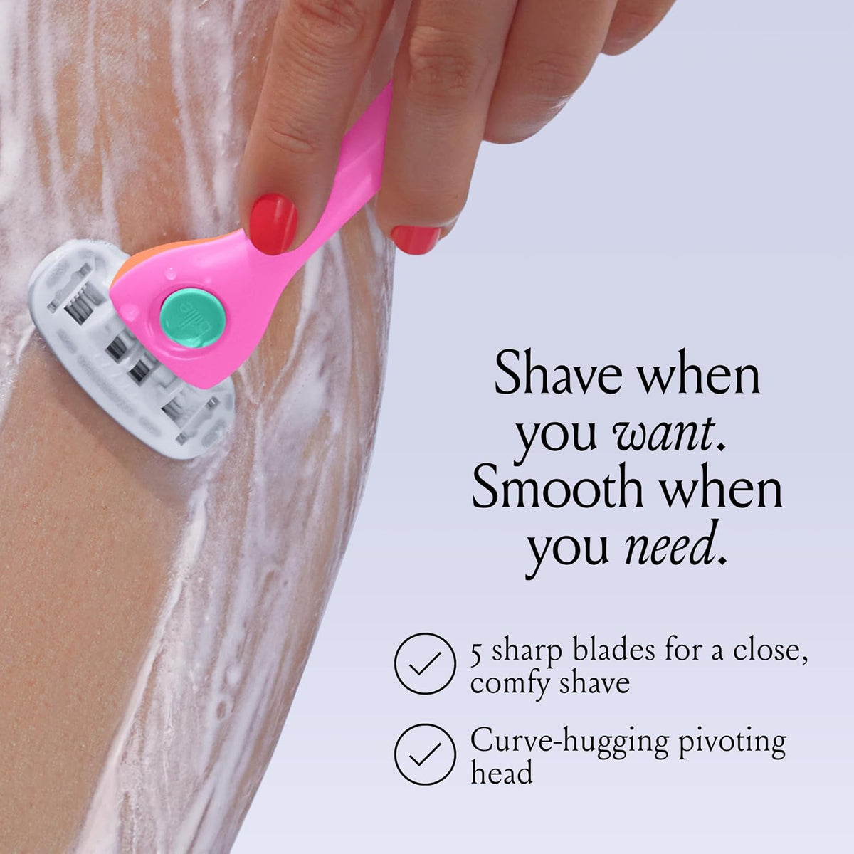 Billie 5 Blade Malibu Starter Kit Razor