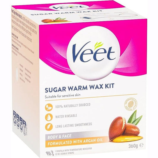 Veet Warm Wax Argan Oil 360g - Cutprice Online