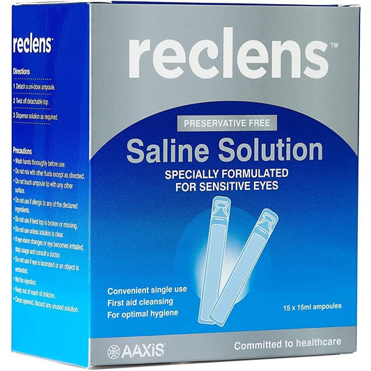 Reclens Normal Saline 15ml Ampules 15 - Cutprice Online