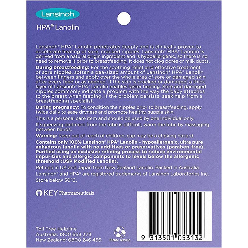 Lansinoh HPA Lanolin Nipple Cream 15g - Cutprice Online