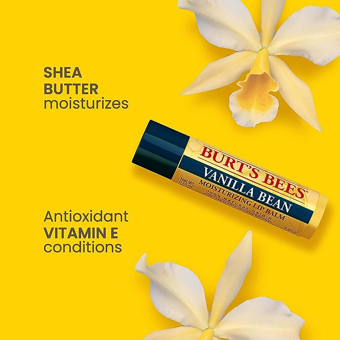Burt's Bees Moisturising Lip Balm Vanilla Bean 4.25g - Cutprice Online