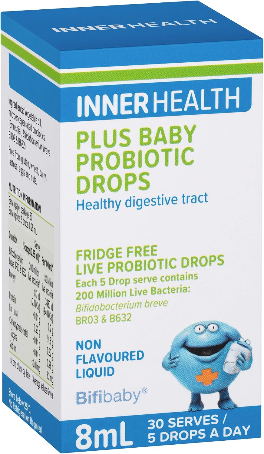 Inner Health Plus Baby Probiotic Drops Unflavoured 8ML
